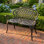 Banc de jardin en fonte d'aluminium Creedmoor