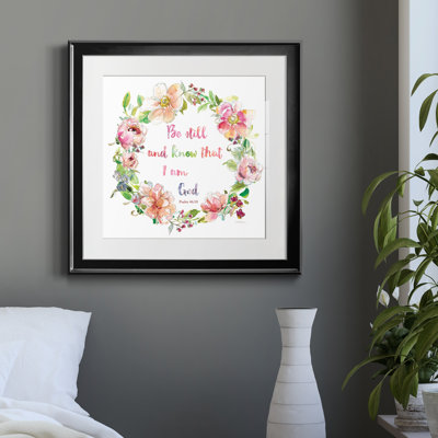 " Floral Scripture Wreath I "