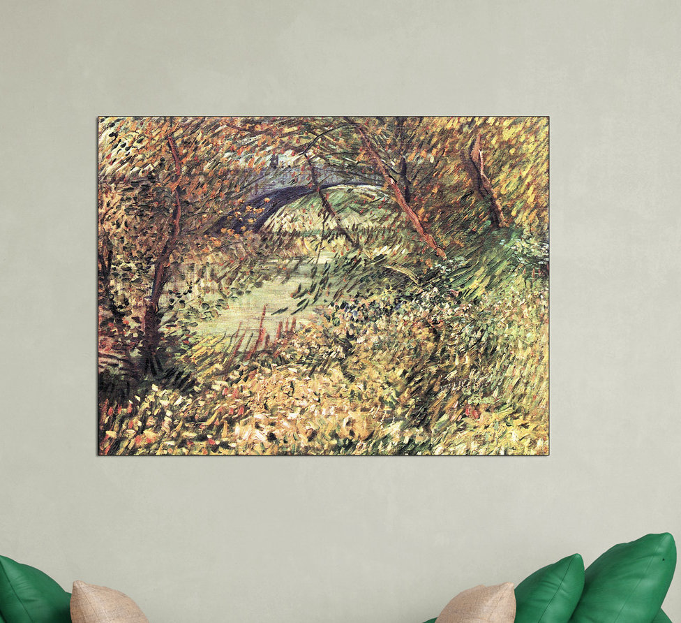 'The Shores in the Spring at the Pont De Clichy' by Vincent Van Gogh Painting Print