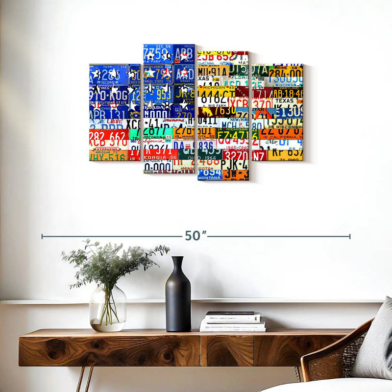 Scrap Flag, 22" H x 36" W