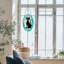 17"H Tiffany-Style Halloween Cat Stained Glass Window Panel