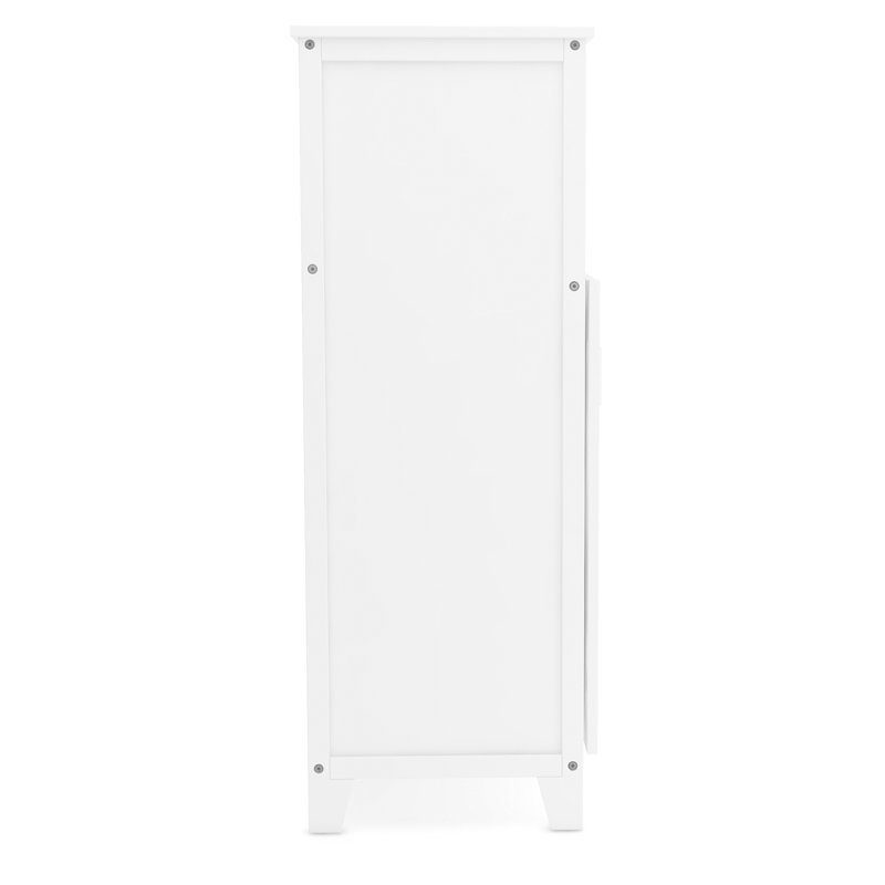 Creamy White Kids' Cubby Storage Organizer with Fabric Bins