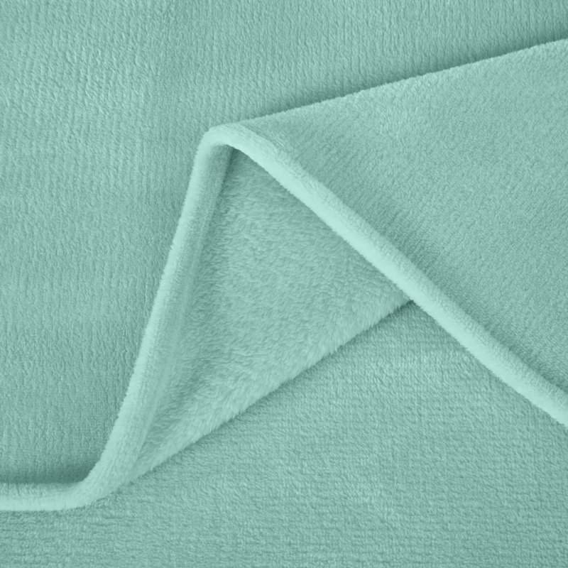 Soft Fleece Sheet Set, Aqua, California King Sheet Set with 2 Pillowcases