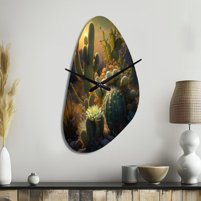 Horloge murale Cactus In Desert III