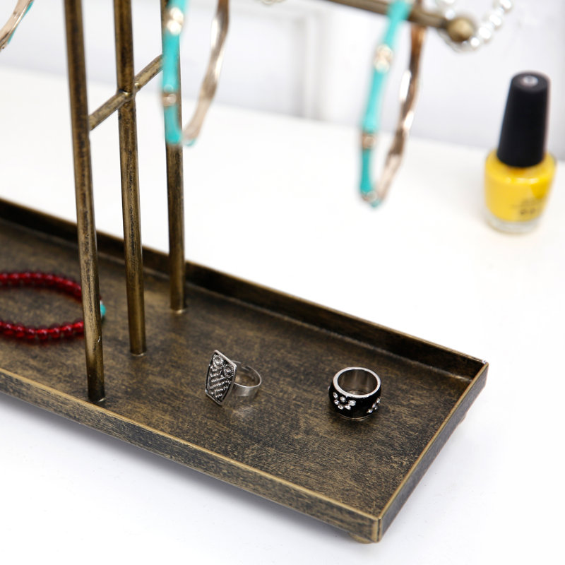 Présentoir à bijoux 3 niveaux, Laiton
