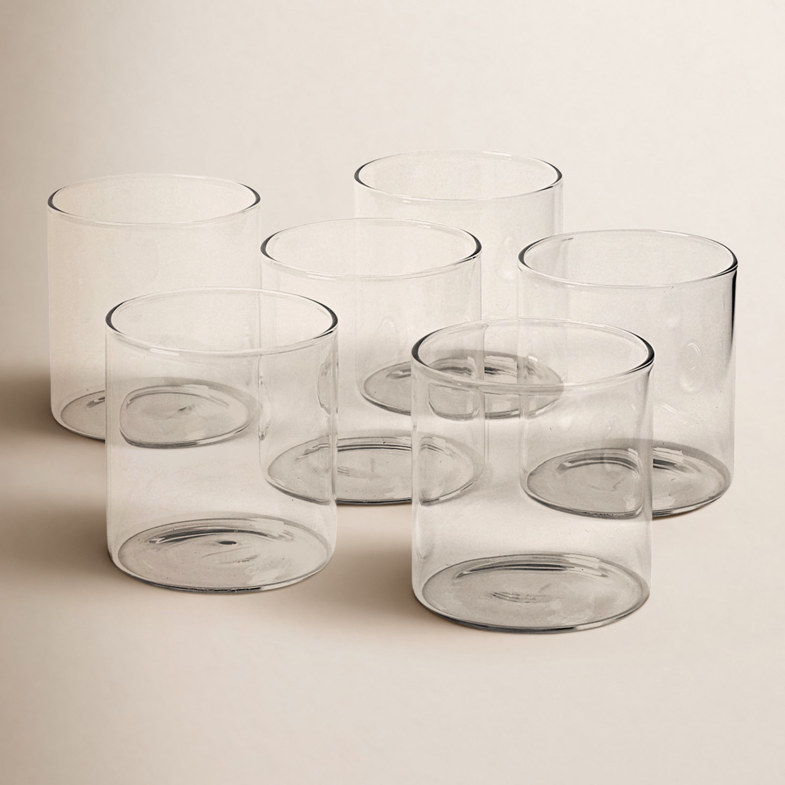 Silo Drinking Glass Set, Double Old Fashioned Glass 14 oz.