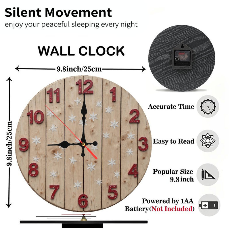 Horloge-Face-Gâteau-Bougies-Arcs