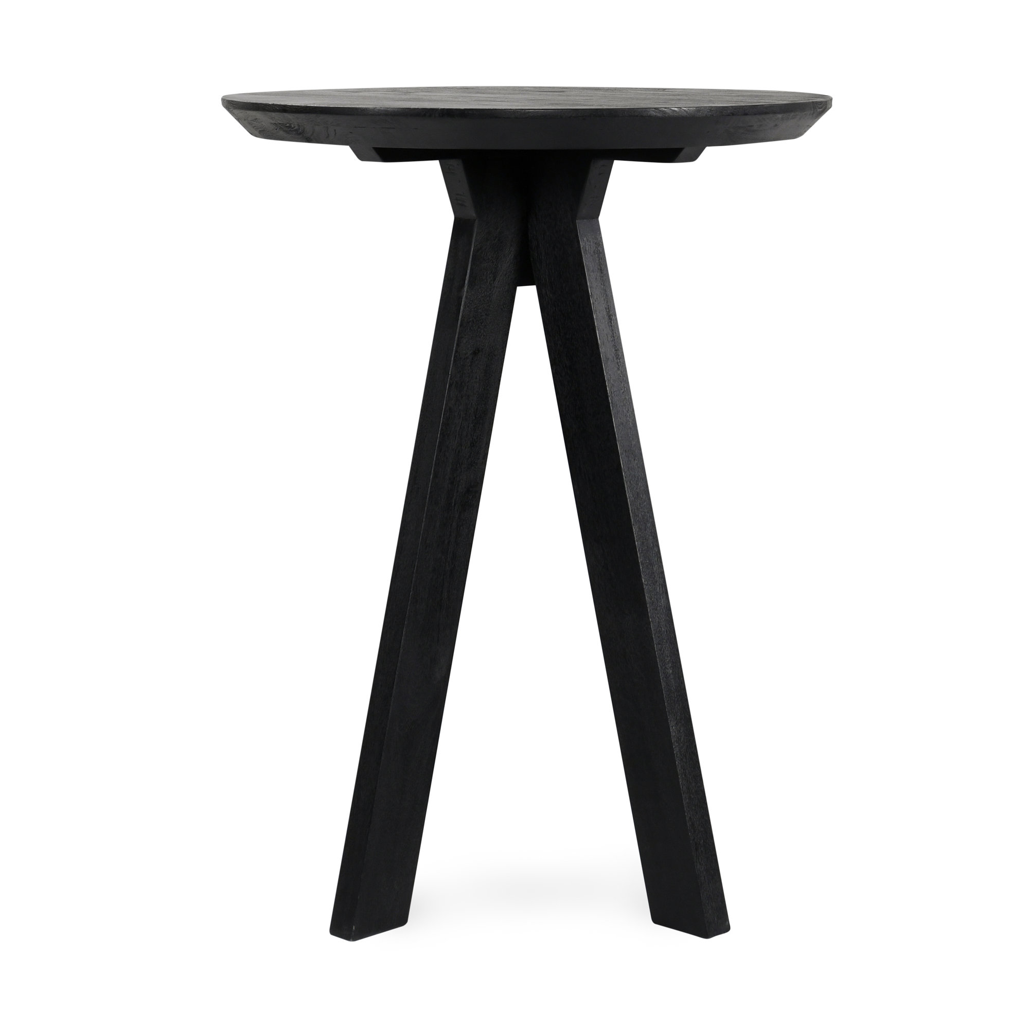 Furley 32" Round Counter Height Dining Table, Black, 42"