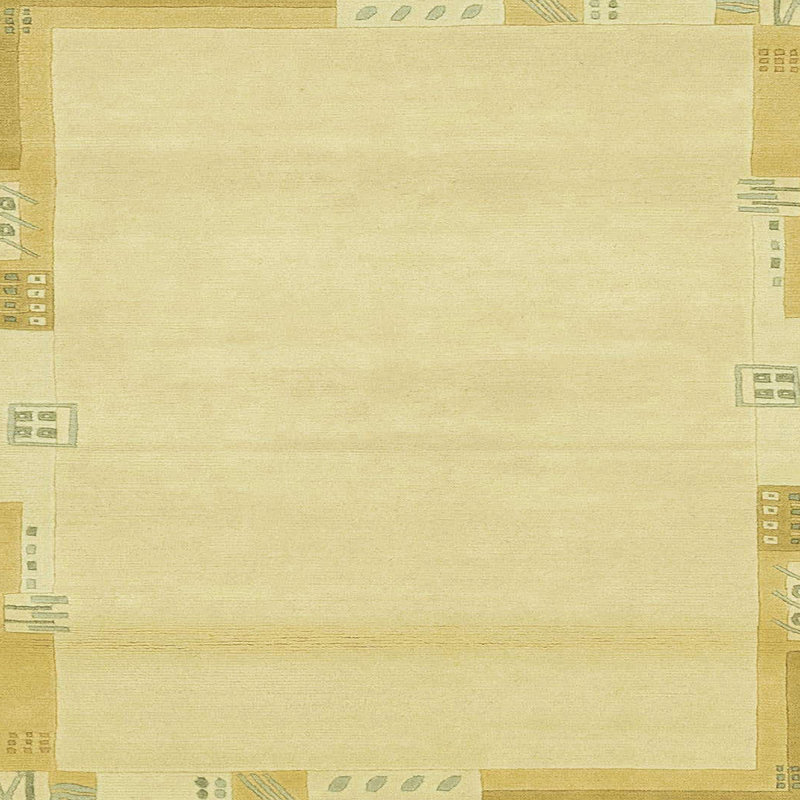 Abstract Indoor Rug, Square 7'