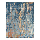 Overdyed One-of-a-Kind Rectangle 8'1" X 10'2" Hand Knotted Area Rug