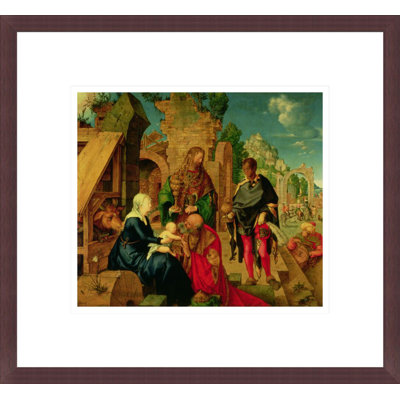 «Adoration of the Magi» par Albrecht Dürer, impression giclée sur cadre