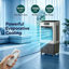 Refroidisseur d'air portatif 6000 CFM avec télécommande, refroidisseur à 3 vitesses pour l'intérieur et l'extérieur