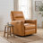 Coamhan 31.5" Wide Genuine Leather Modern Power Recliner with Swivel and Glider-509290661
