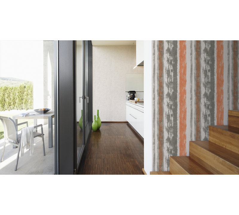 Schöner Wohnen 6 10m L x 53cm W Wallpaper, Yellowish green/Telegrey/White