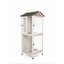 TRIXIE natura Aviary for Small Birds, Indoor Outdoor Use, 3 Front Doors, 2 Perches, Grey