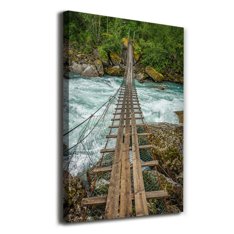 Suspension Bridge - Wrapped Canvas Print