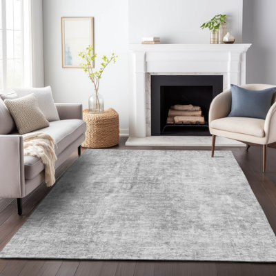Premium Machine Washable Arnette Grey Rug