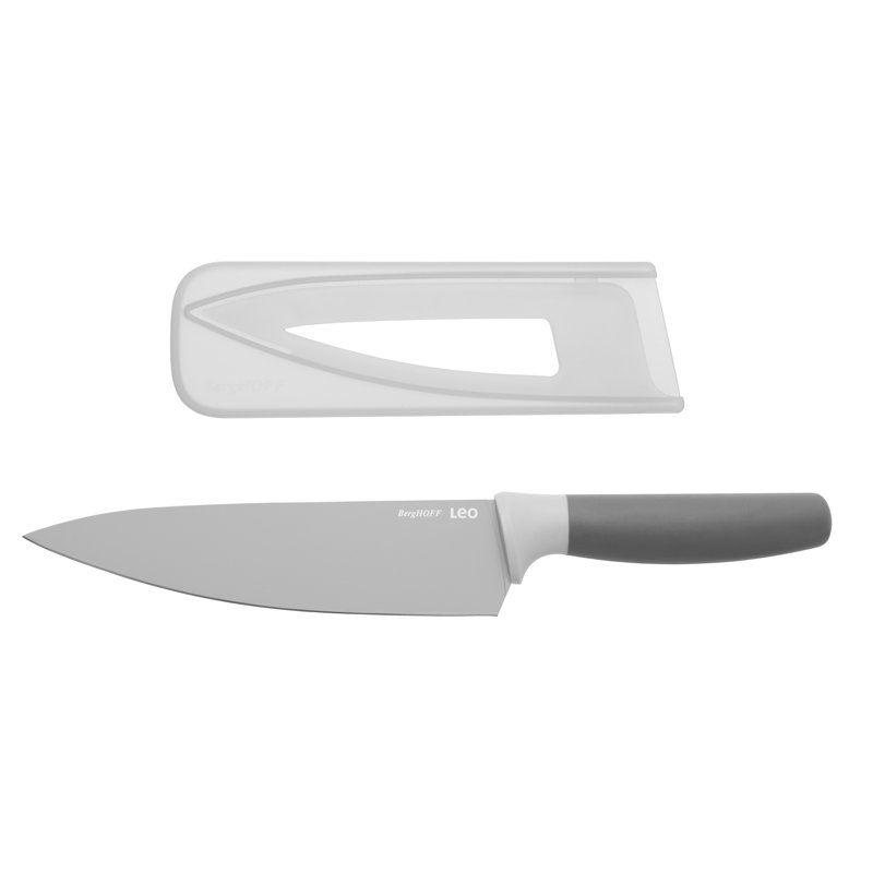 Leo Small Chef Knife w/Herbstripper, Grey, 8.5