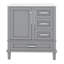 Ensemble de meuble-lavabo moderne 30 pouces avec lavabo et 3 tiroirs-845723679