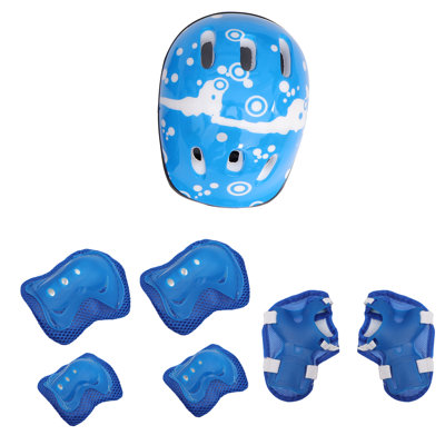1 Set Of Kids Outdoor Sports Protective Gear Safety Pads Head Wrist Protector