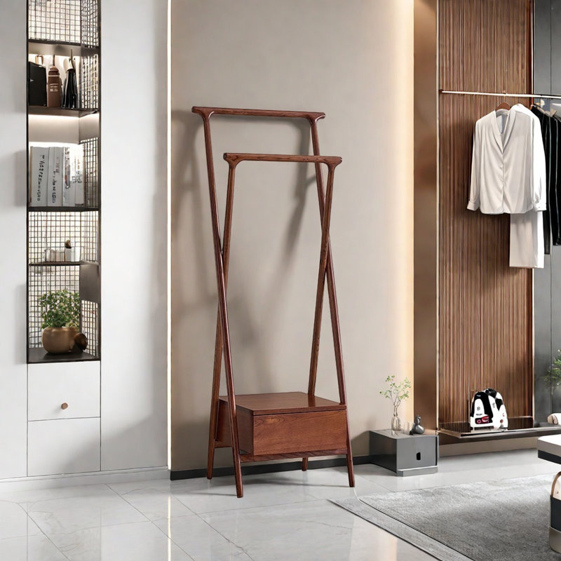 Large Capacity Coat Rack with Storage