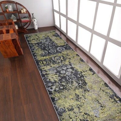 Bicknell Machine Made Heatset Polypropylene Area Rugs - Silver Color, Contemporary Modern Design, Low Pile Machine Made Area Rugs for Living Room, Bed Room