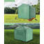 Serre escamotable 8x6FT pour l'extérieur, conception portable avec fenêtres en filet et porte à fermeture à glissière
