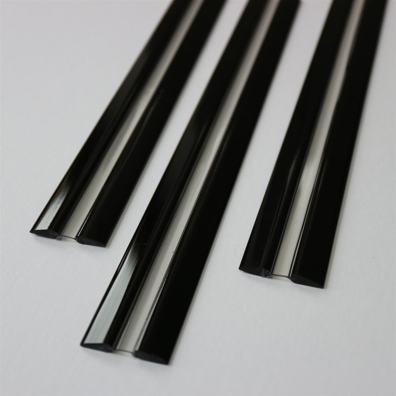 3x 300mm Black Low Profile Flex hinges, Fexible Living Hinges, Plexiglass, Continuous Acrylic Piano Hinges