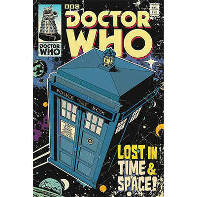 Doctor Who Tardis Comic Book Cover Dr Who - Unframed Graphic Art