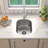 Sinber 15" x 18" Undermount Single Bowl Kitchen Sink, 18-Gauge T304 Stainless Steel, Satin Finish
