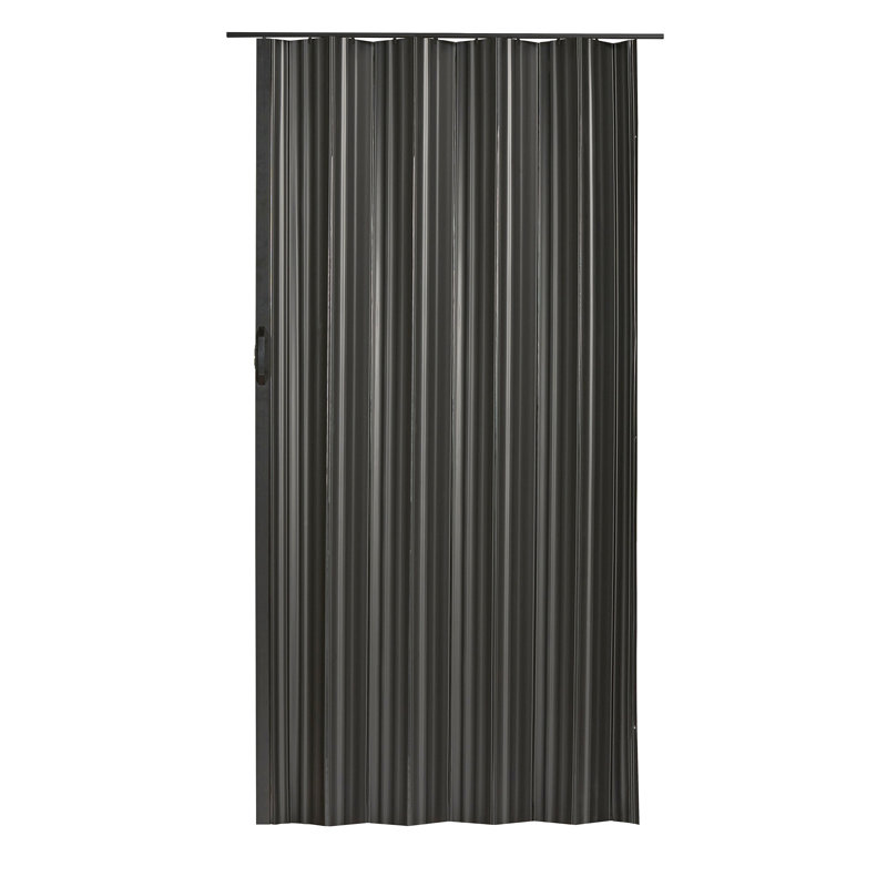 Porte pliante en vinyle Spectrum Dunes, 48 po x 80 po, Noir