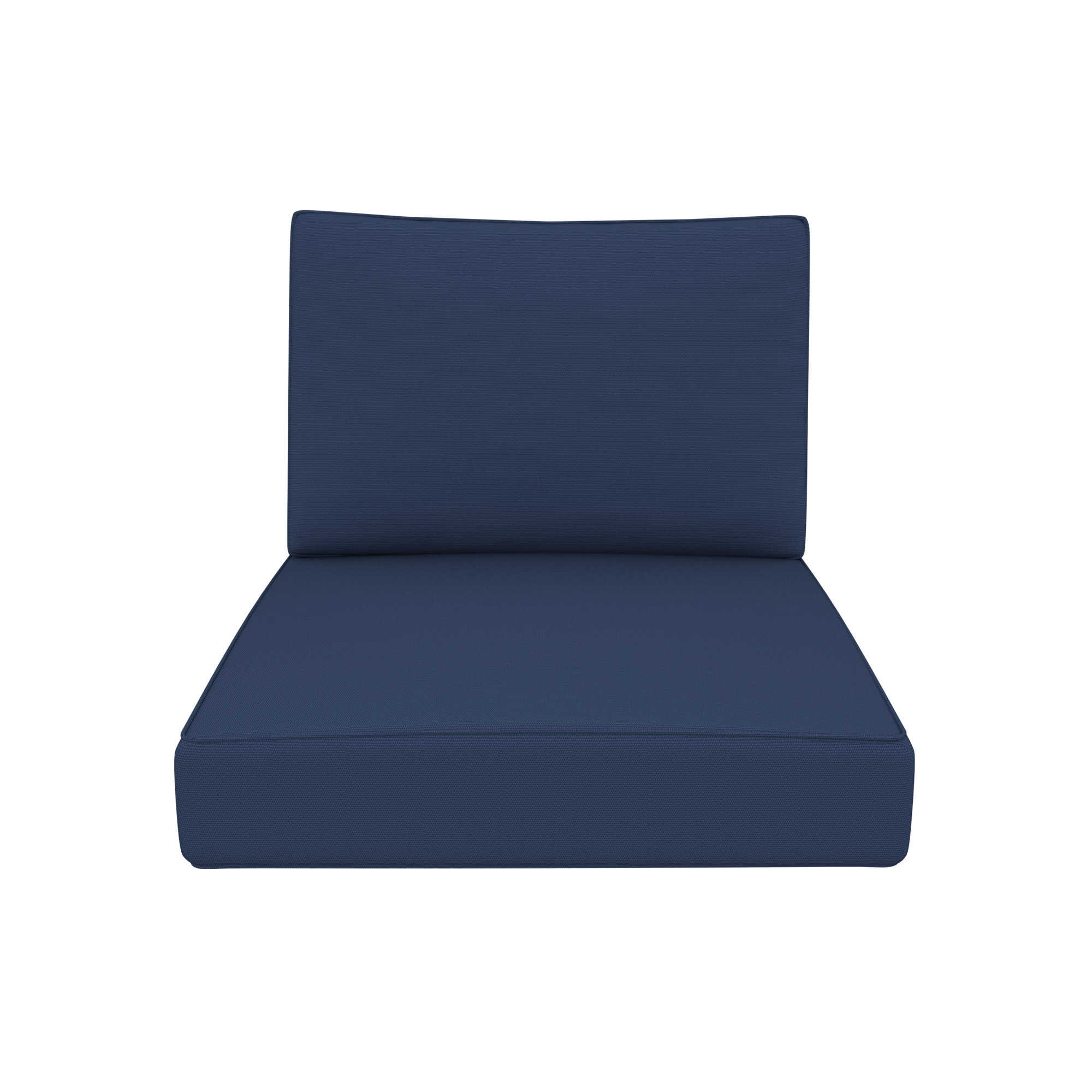 Lani Outdoor 2 - Piece Sunbrella Seat/Back Cushion, Canvas Navy Sunbrella® Canvas