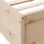 Vidaxl Solid Wood Bed with Shelf without Mattress-365070350-368494797