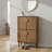 23.6"W Modern Minimalist Shoe Cabinet w/Flip Drawer and Metal Handle