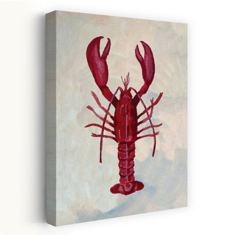Pinch Me Lobster Coastal, art mural, H 18 po x l 12 po