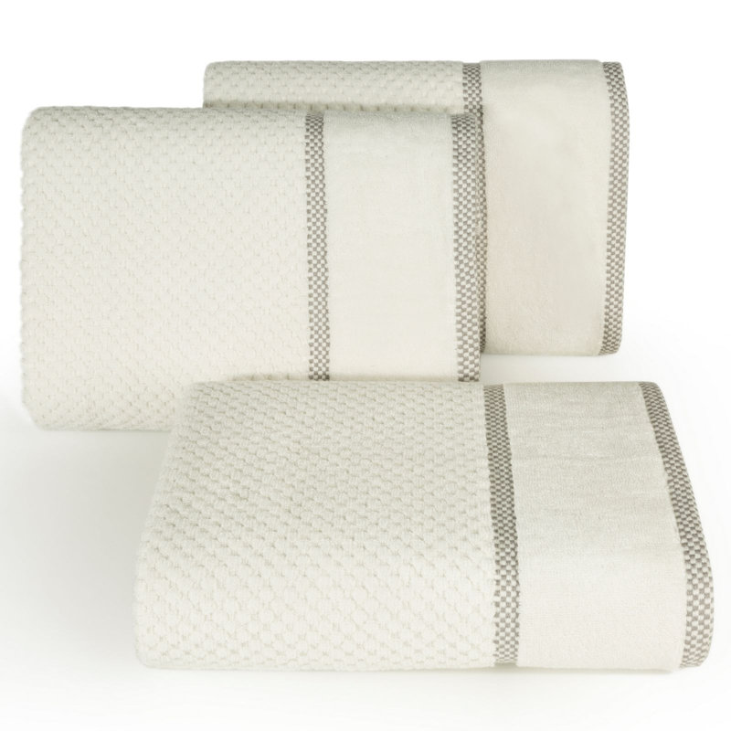Hollynd Midweight Jacquard Hand Towel, Cream