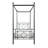 1Pc Twin Platform Canopy Bed
