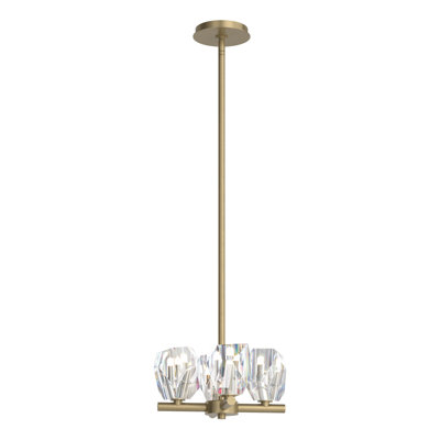 Gatsby 4 - Light Shaded Classic/Traditional Chandelier with Crystal Accents