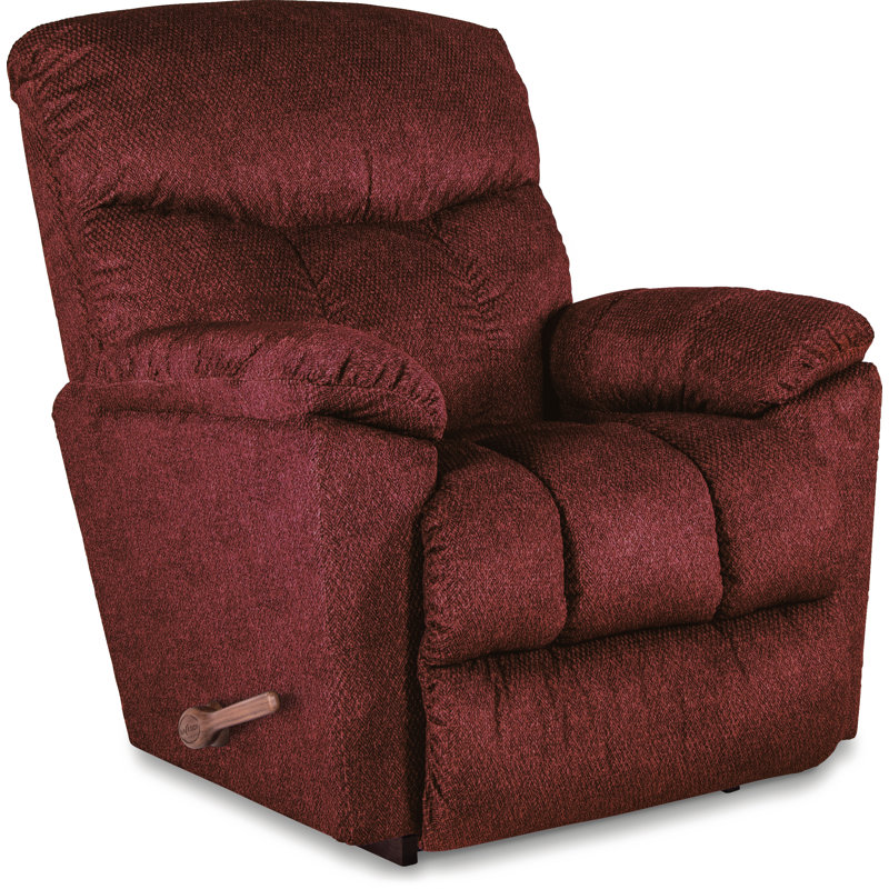 Morrison Manual Rocking Recliner, Seamount Burgundy Performance Microfiber, Manual