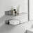 Brushed Nickel Floating Shelves,Stainless Steel Wall Mounted Shelves -1736891783