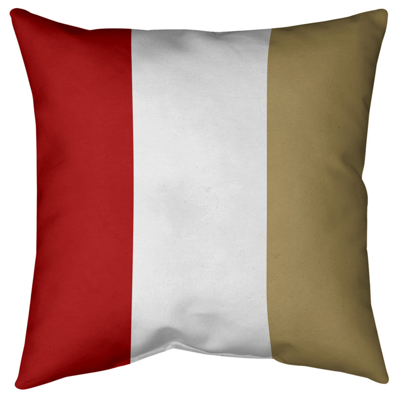 Housse de coussin jeté , 18 po x 18 po, Blanc, Polyester filé