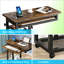 Table d'appoint avec roulettes, table mobile en C durable, bureau étroit, station de charge pratique