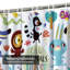 Rideau de douche mignon avec 12 crochets-1663482981