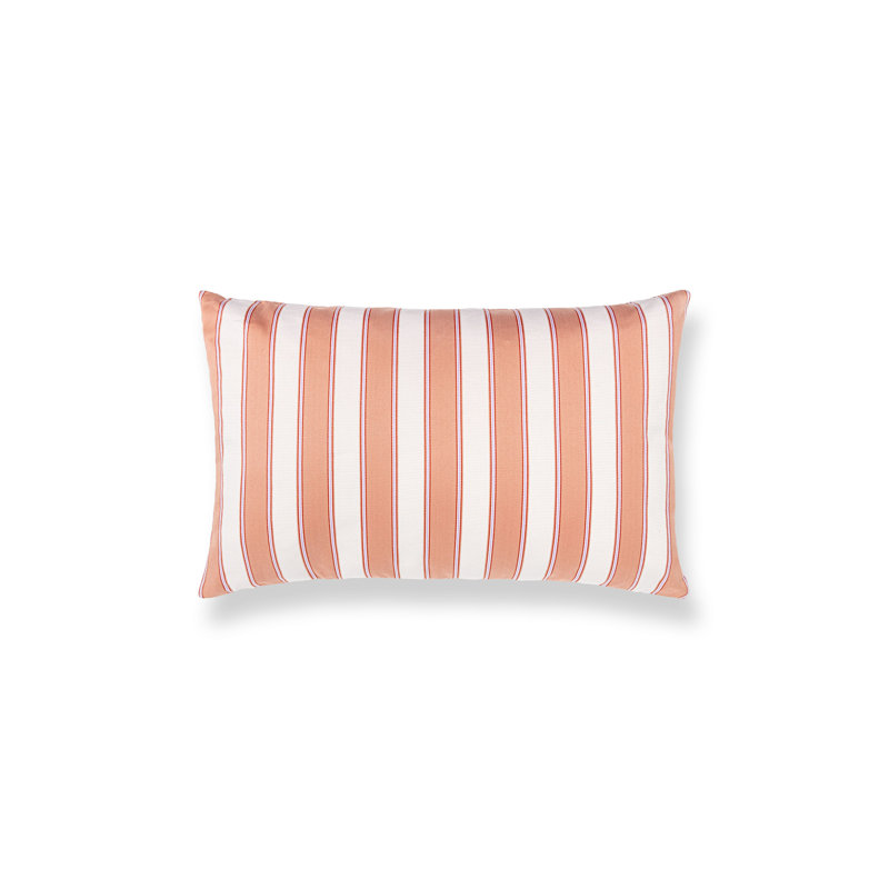 LEGENDS PILLOW, Peach Piano Stripe, Rectangle 14"H x 22"W