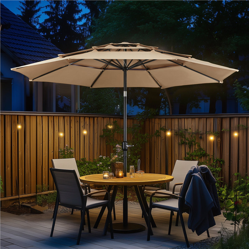 324cm Tilt Market Parasol, Tan