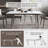 62.9" to 94.4" Extendable Dining Tables for 6 to 10 - Rectangle Black Dining Table