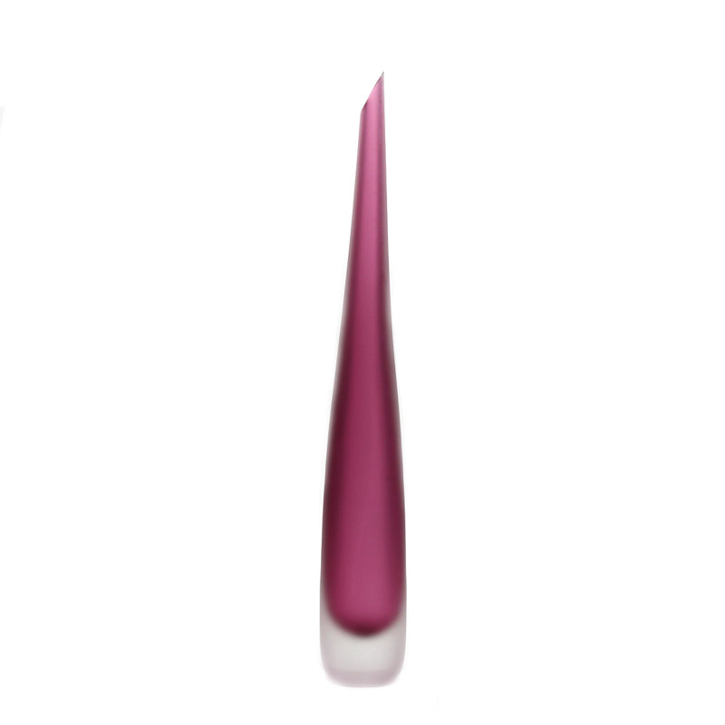 Murano Glass Flute Vase, Ruby