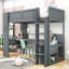 Lit mezzanine avec tiroirs Jermesha Kids-297420363