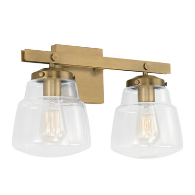 Éclairage de salle de bain à intensité variable 2 lumières Dillon
