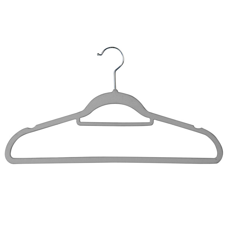 Cintres en velours Isaac Mizrahi, Gris, 120